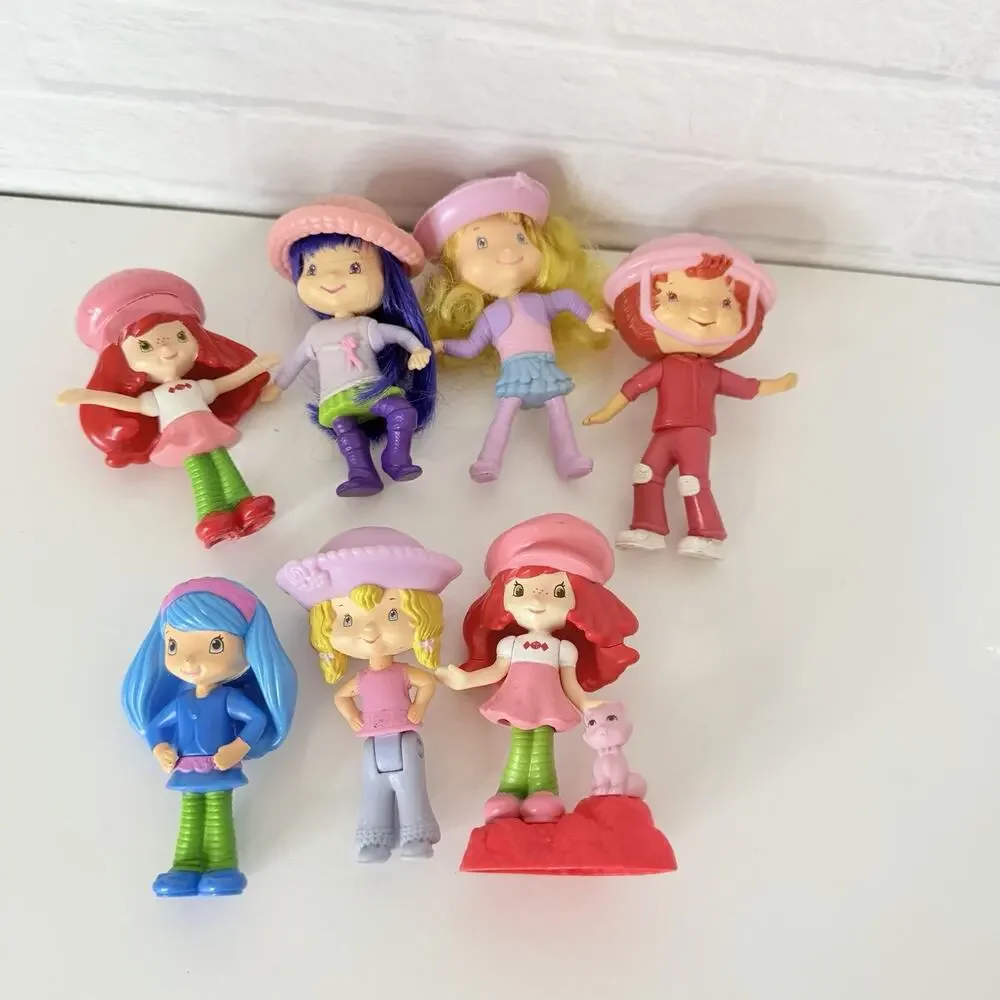 Strawberry Shortcake McDonalds Happy Meal Toys Tea Blossom Angel Cake 7 Figures